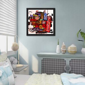 Names of Allah – Colorful Islamic Calligraphy Canvas Wall Art